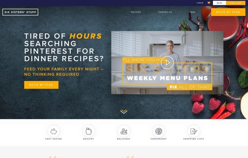 Six Sisters’ Menu Plan screenshot 1